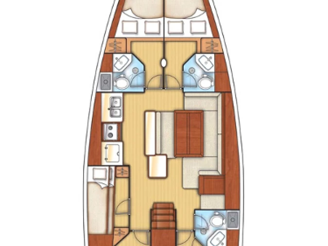 Yacht charter Vlycho billig Oceanis 50