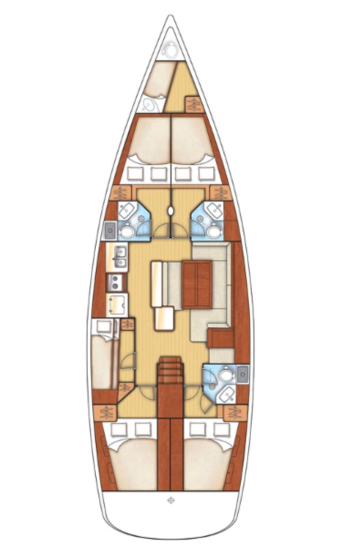 Yacht charter Vlycho billig Oceanis 50