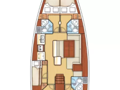 Yacht charter Vlycho billig Oceanis 50