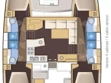 Uthyrning Katamaran  Lagoon med en båtlicens 