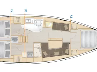 Hanse Hanse 418 charter bareboat eller skeppad i Fethiye