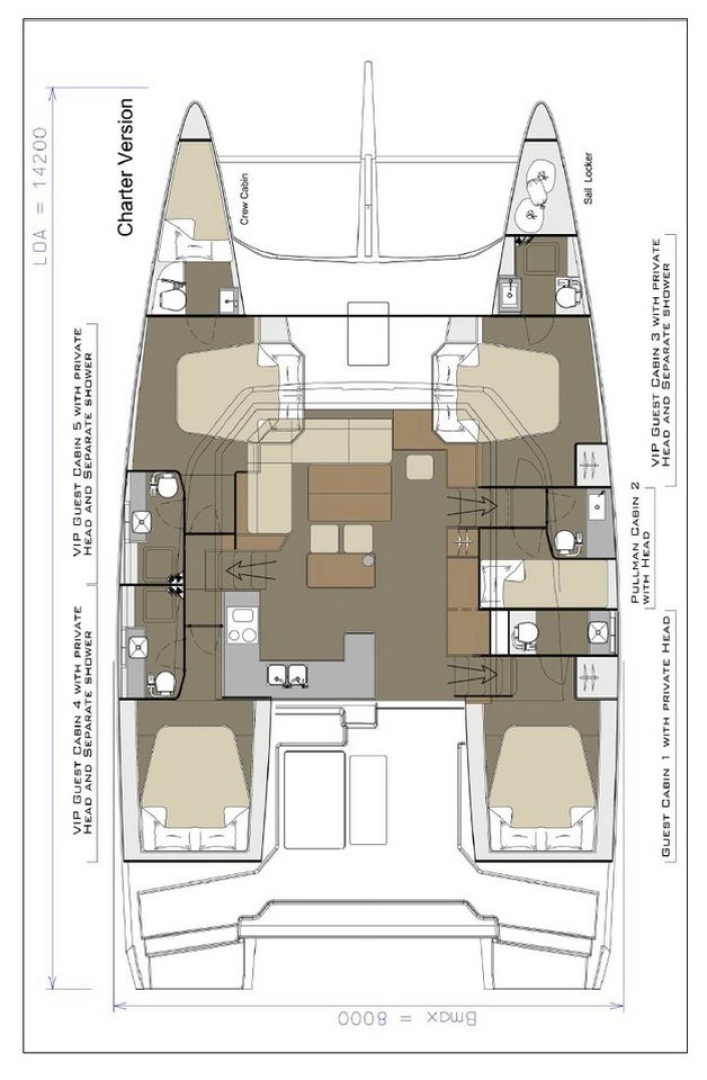 Hyr en Dufour Dufour Catamarans 48 Sail Pirovac 