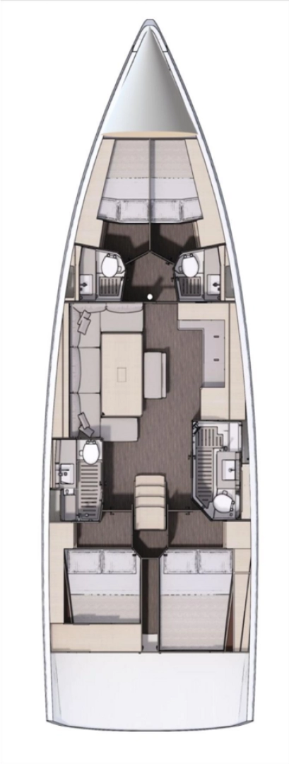 Dufour Dufour 470 charter bareboat eller skeppad i Donji Seget