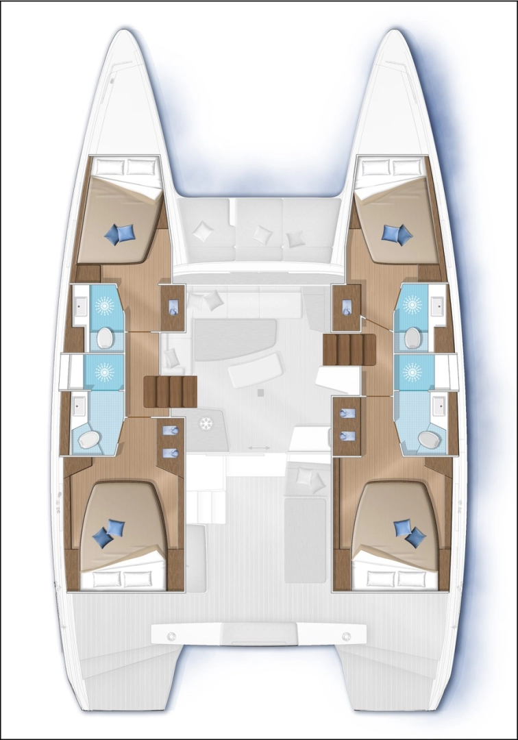 Lagoon Lagoon 42 charter bareboat eller skeppad i Donji Seget