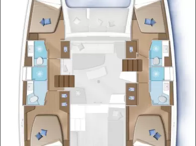 Lagoon Lagoon 42 charter bareboat eller skeppad i Donji Seget