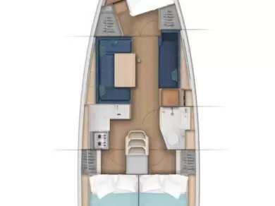 Yacht charter Pirovac billig Sun Odyssey 380