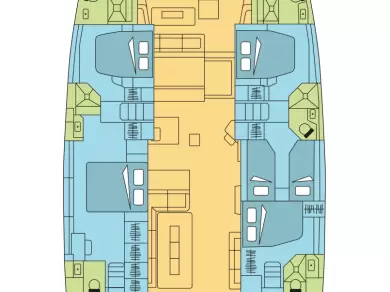 Bali Bali 5.4 charter bareboat eller skeppad i Raiatea Island