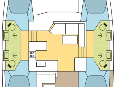 Fountaine Pajot Astrea 42 charter bareboat eller skeppad i Palma de Mallorca