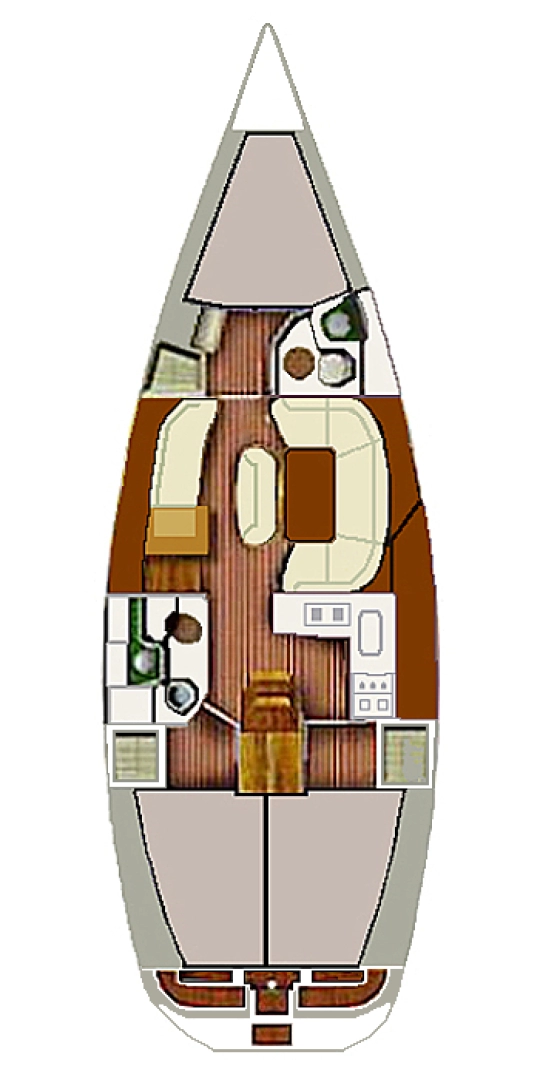 Jeanneau Sun Odyssey 40 charter bareboat eller skeppad i Betina