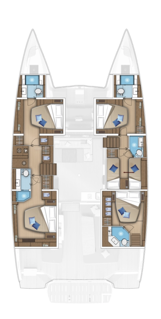 Lagoon Lagoon 55 charter bareboat eller skeppad i Kaštela