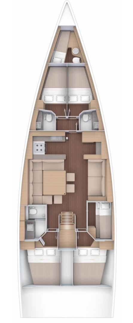 Uthyrning Segelbåt  i Mykonos (ostrov) - Dufour Dufour 560 Grand Large