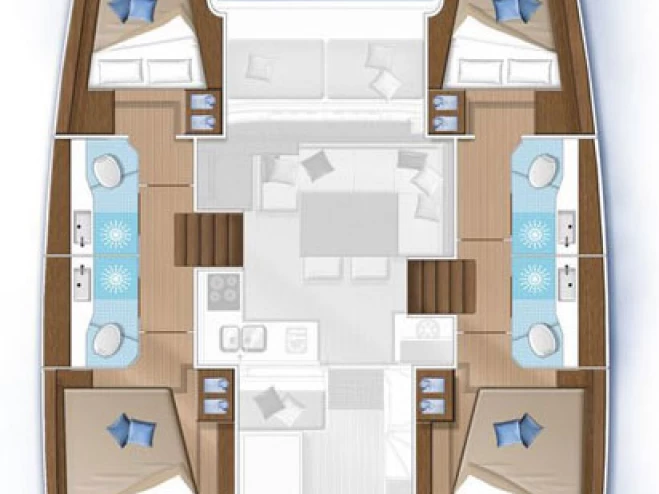 Lagoon Lagoon 40 charter bareboat eller skeppad i Alimos