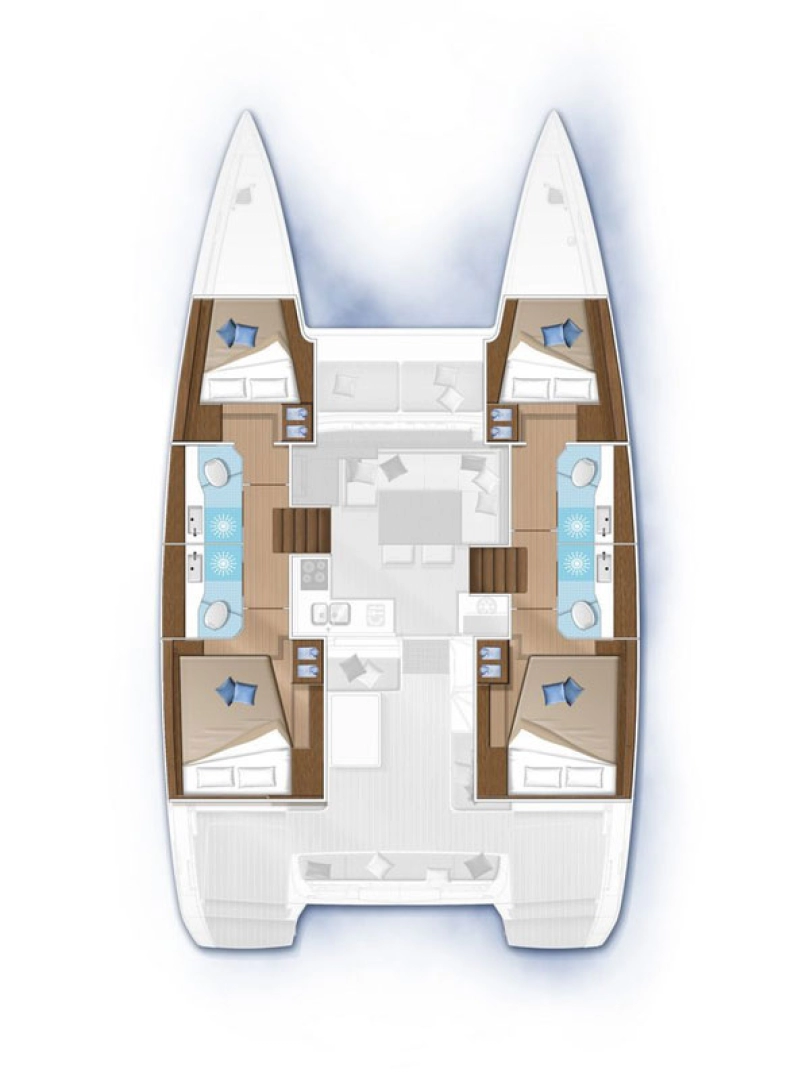 Lagoon Lagoon 42 charter bareboat eller skeppad i Lefkáda