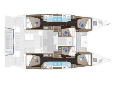 Yacht charter Lefkáda billig Lagoon 51