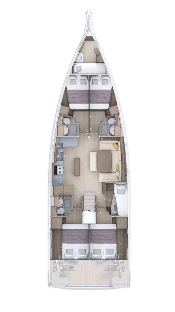 Yacht charter Gouvia billig Oceanis 52 - 6 cab.