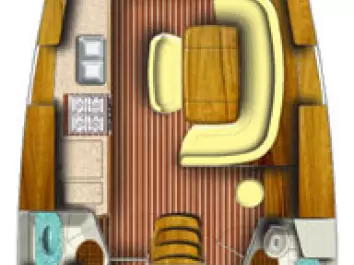 Uthyrning Segelbåt  Jeanneau med en båtlicens 