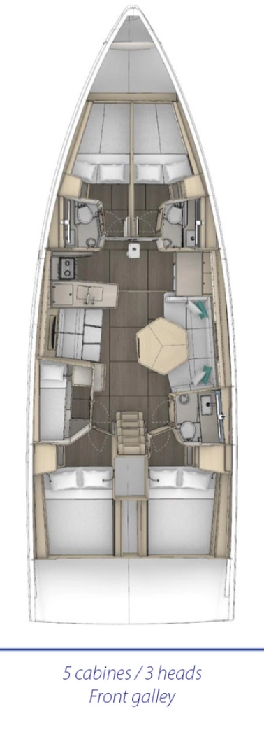 Uthyrning Segelbåt  Dufour med en båtlicens 
