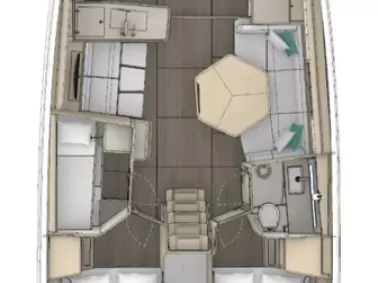 Uthyrning Segelbåt  Dufour med en båtlicens 