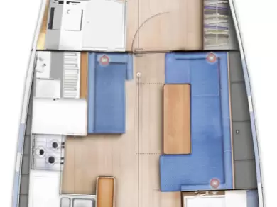 Jeanneau Sun Odyssey 410 charter bareboat eller skeppad i Lefkáda