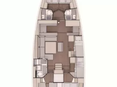 Dufour Dufour 530 charter bareboat eller skeppad i Donji Seget