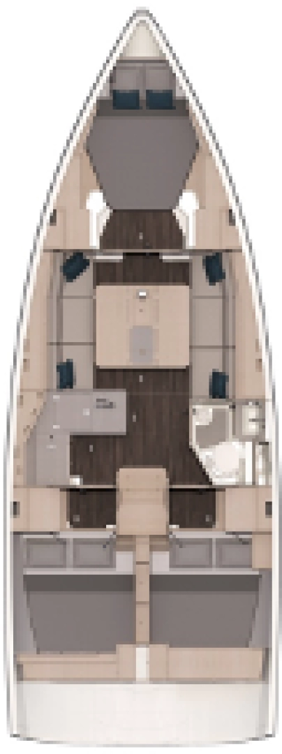 Dufour Dufour 37 charter bareboat eller skeppad i Golfe-Juan