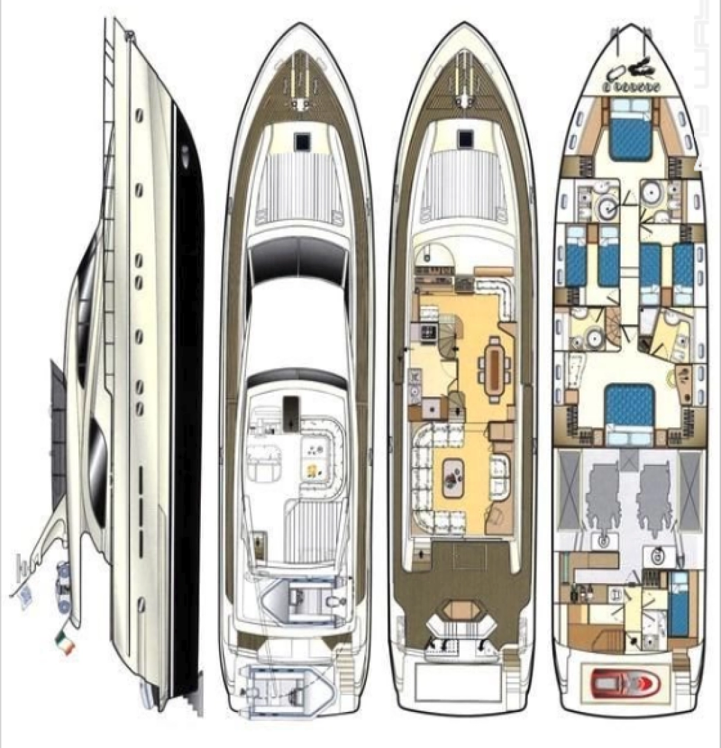 Lyx yacht för uthyrning Alimos till det bästa priset 