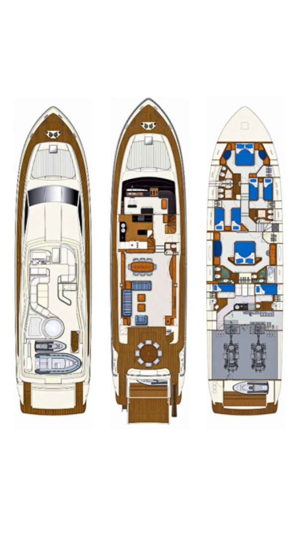 Uthyrning Lyx yacht Ferretti med en båtlicens 