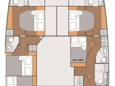 Fountaine Pajot Saba 50 charter bareboat eller skeppad i Olbia