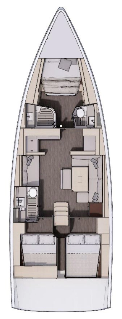 Dufour Dufour 470 charter bareboat eller skeppad i Trogir 