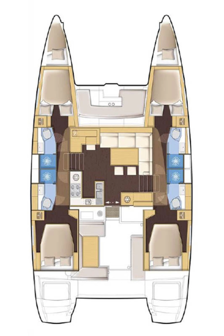 Yacht charter Donji Seget billig Lagoon 450 F