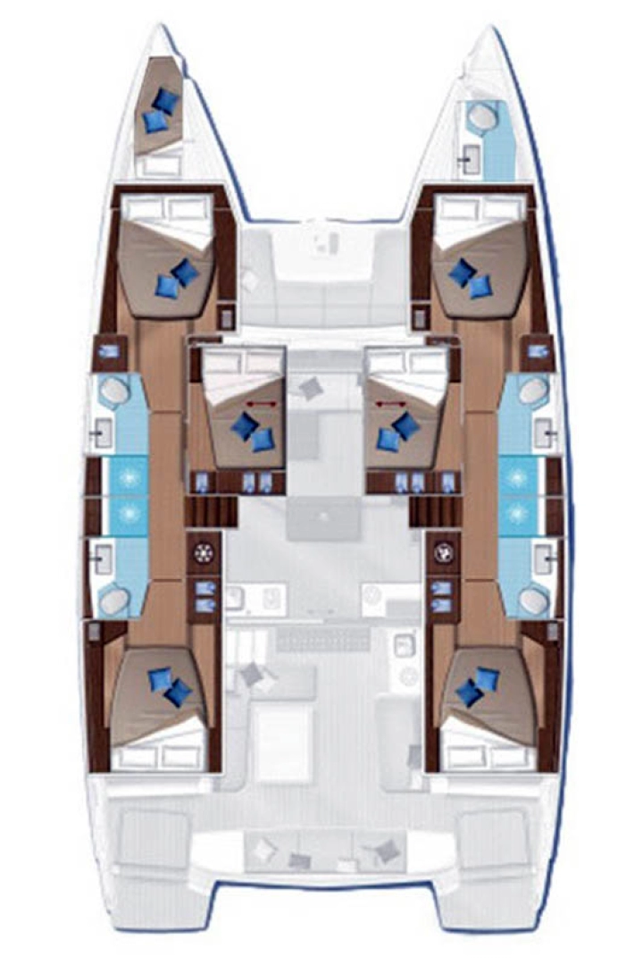 Hyra Katamaran  med eller utan skeppare Lagoon Donji Seget 