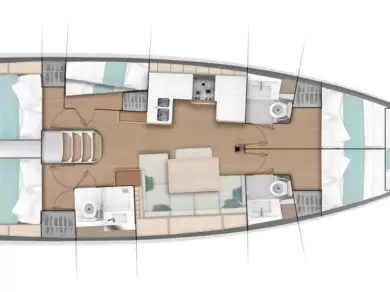 Jeanneau Sun Odyssey 490 charter bareboat eller skeppad i Gouvia