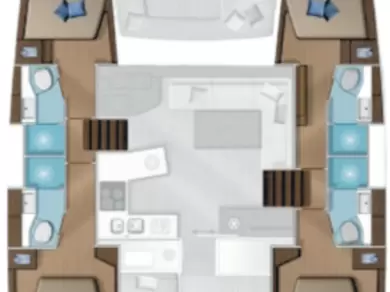 Uthyrning Katamaran  Lagoon med en båtlicens 