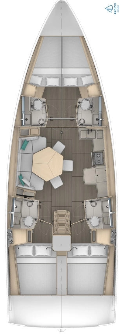 Yacht charter Trogir  billig Dufour 44