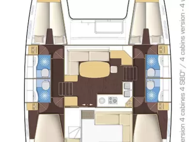 Lagoon Lagoon 400 S2 charter bareboat eller skeppad i Turgutreis