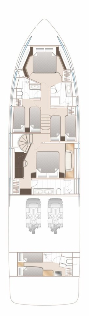 Princess Princess Y72 charter bareboat eller skeppad i Podstrana