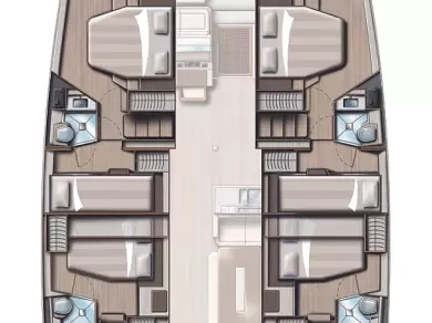 Bali Bali 4.8 charter bareboat eller skeppad i Biograd Na Moru