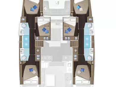 Uthyrning Katamaran  Lagoon med en båtlicens 