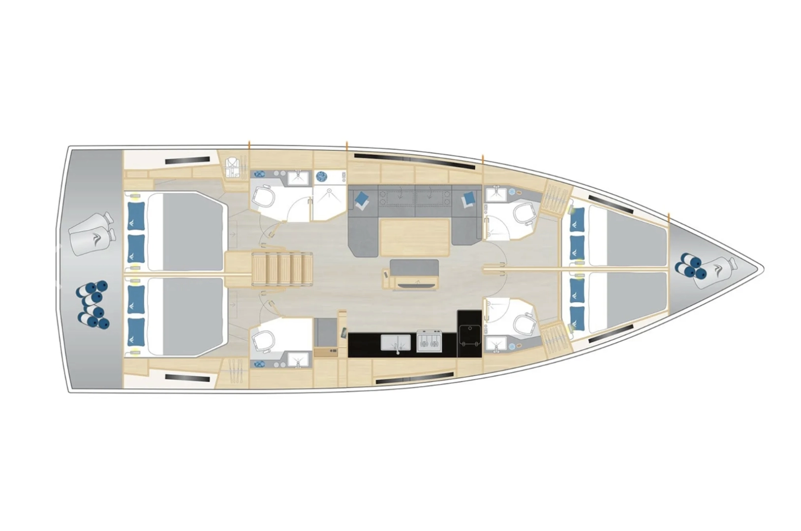 Yacht charter Pirovac billig Hanse 460