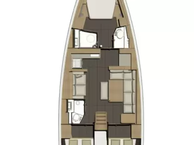 Dufour Dufour 460 Grand Large charter bareboat eller skeppad i Primošten 