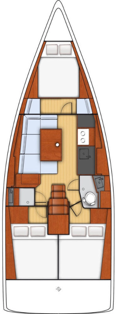 Yacht charter Lefkáda billig Oceanis 38