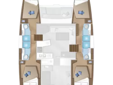 Yacht charter Alimos billig Lagoon 450 F