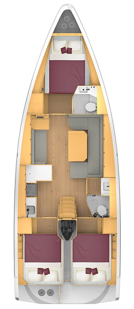 Yacht charter Zadar billig Bavaria C42