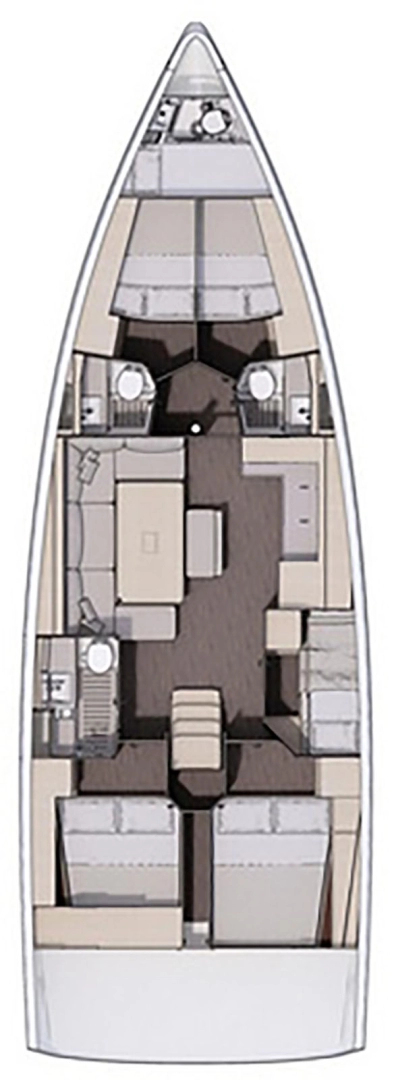 Uthyrning Segelbåt  Dufour med en båtlicens 