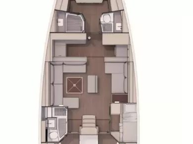 Uthyrning Segelbåt  Dufour med en båtlicens 