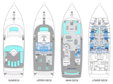 Lyx yacht för uthyrning Male till det bästa priset 
