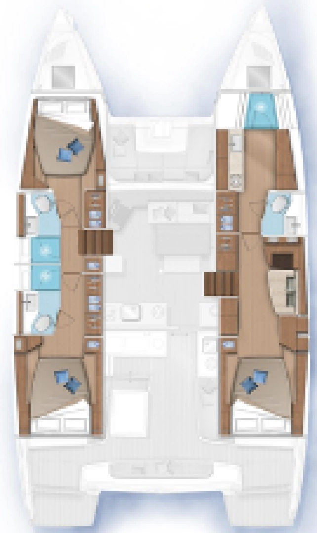 Lagoon Lagoon 46 charter bareboat eller skeppad i Saint Raphael