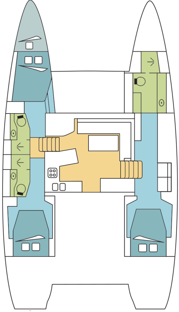 Lagoon Lagoon 450 F charter bareboat eller skeppad i Parham Town