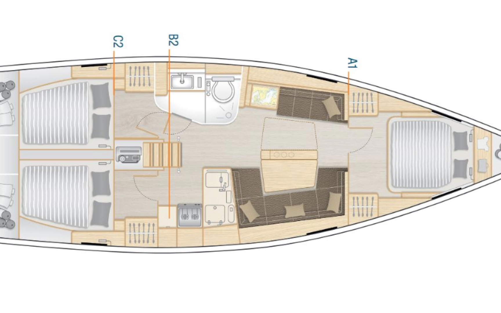 Uthyrning Segelbåt  69 med en båtlicens 