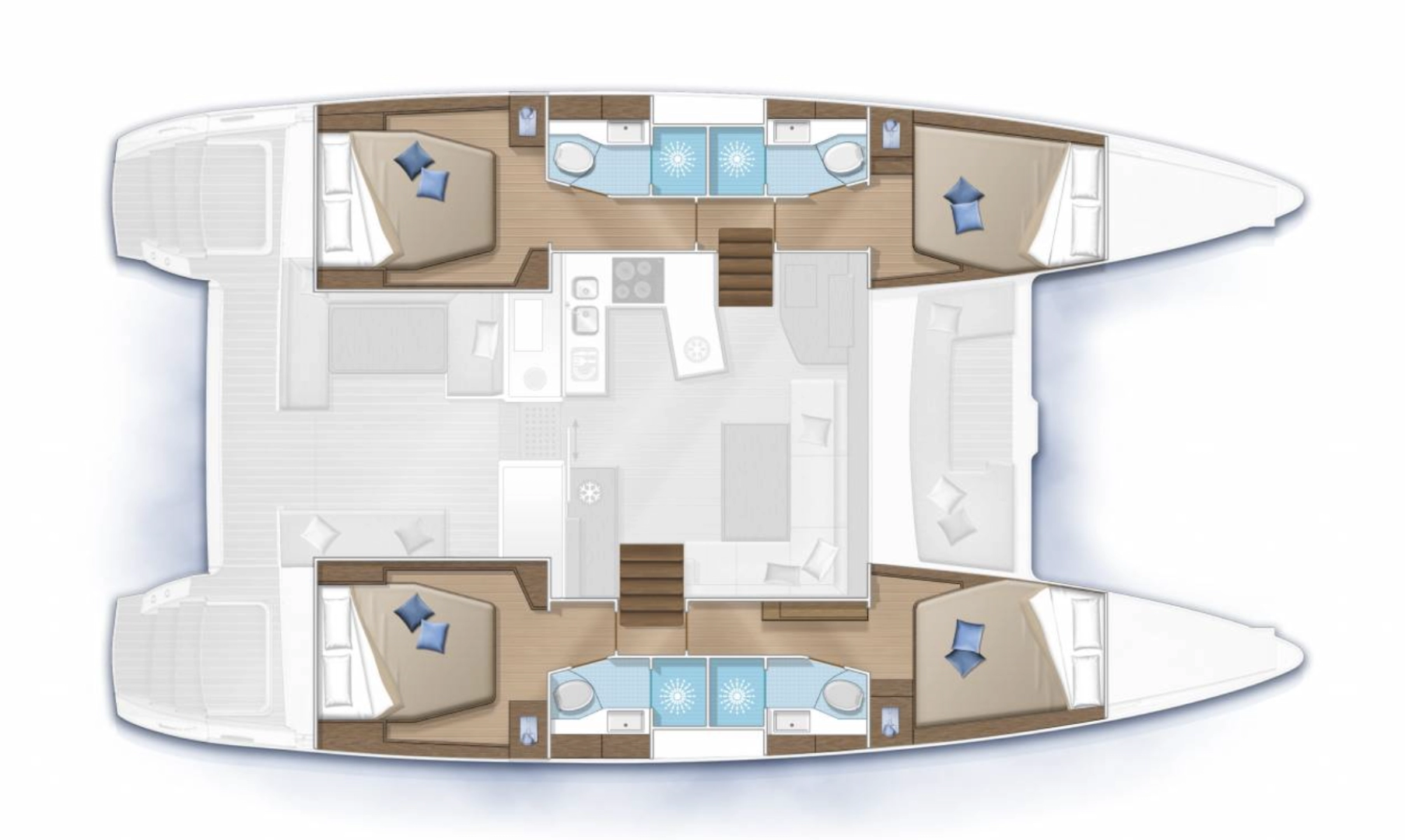 Lagoon LAGOON 450 S  charter bareboat eller skeppad i Figari